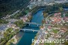 Luftaufnahme Kanton Aargau/Klingnau/Koblenz Bahn - Foto Bearbeitet Bahn Koblenz 7166